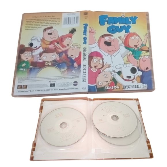 Family guy season 18 Eighteen (DVD 3-Disc ) New Box Set Region 1 Fast Shipping - Picture 3 of 3
